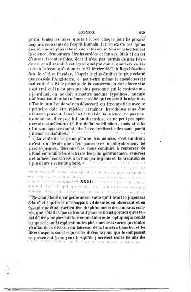 Le cosmos revue encyclopedique hebdomadaire des progres des sciences et de leurs applications aux arts et a l'industrie