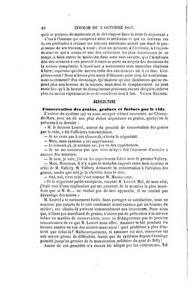 Le cosmos revue encyclopedique hebdomadaire des progres des sciences et de leurs applications aux arts et a l'industrie