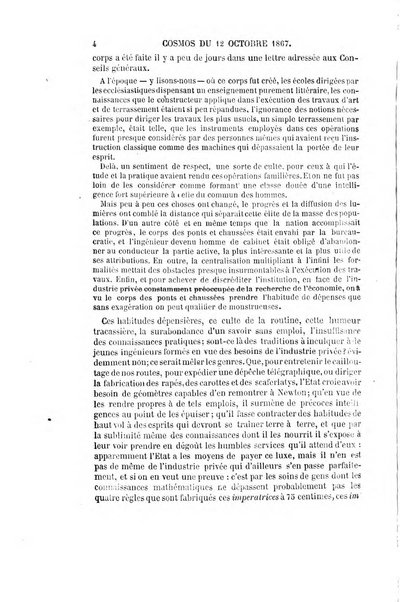 Le cosmos revue encyclopedique hebdomadaire des progres des sciences et de leurs applications aux arts et a l'industrie