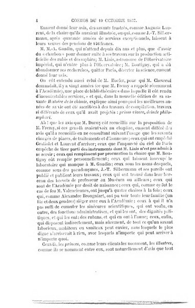 Le cosmos revue encyclopedique hebdomadaire des progres des sciences et de leurs applications aux arts et a l'industrie