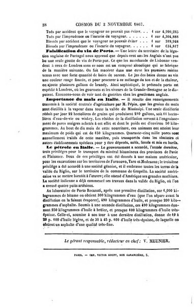 Le cosmos revue encyclopedique hebdomadaire des progres des sciences et de leurs applications aux arts et a l'industrie