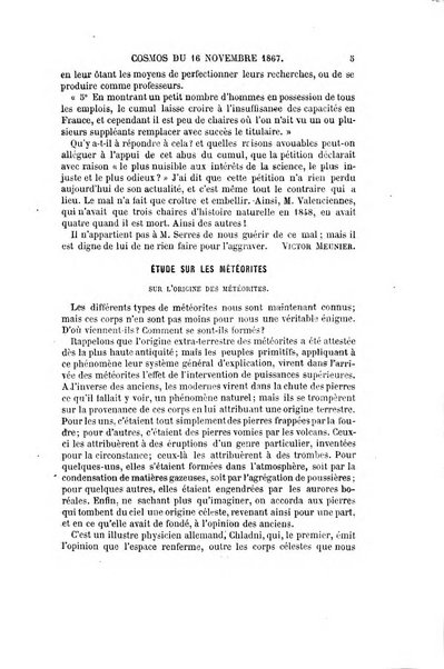 Le cosmos revue encyclopedique hebdomadaire des progres des sciences et de leurs applications aux arts et a l'industrie