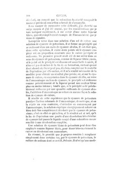 Le cosmos revue encyclopedique hebdomadaire des progres des sciences et de leurs applications aux arts et a l'industrie