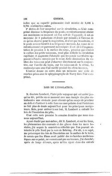 Le cosmos revue encyclopedique hebdomadaire des progres des sciences et de leurs applications aux arts et a l'industrie