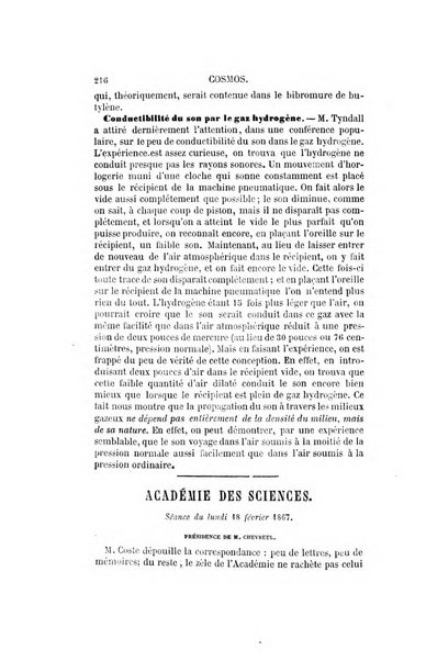 Le cosmos revue encyclopedique hebdomadaire des progres des sciences et de leurs applications aux arts et a l'industrie