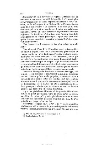 Le cosmos revue encyclopedique hebdomadaire des progres des sciences et de leurs applications aux arts et a l'industrie