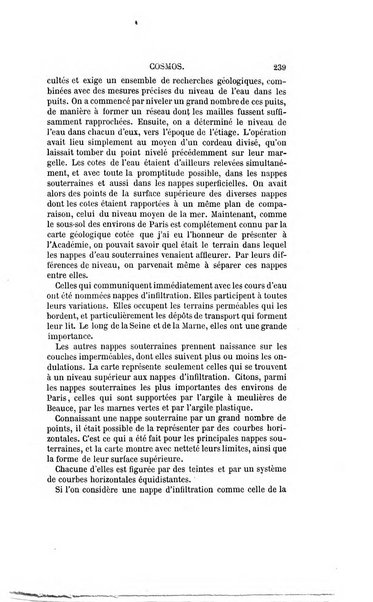 Le cosmos revue encyclopedique hebdomadaire des progres des sciences et de leurs applications aux arts et a l'industrie