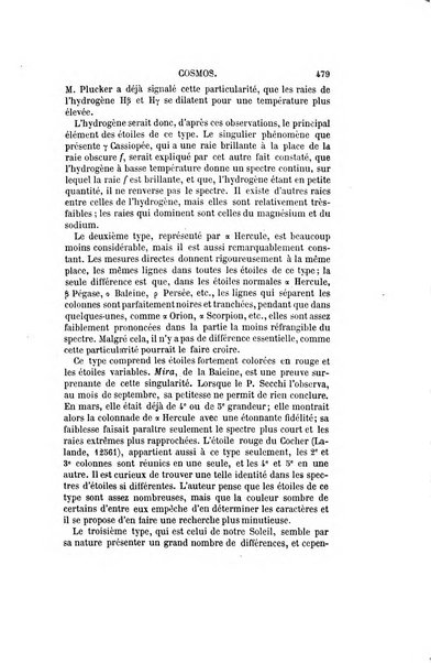 Le cosmos revue encyclopedique hebdomadaire des progres des sciences et de leurs applications aux arts et a l'industrie