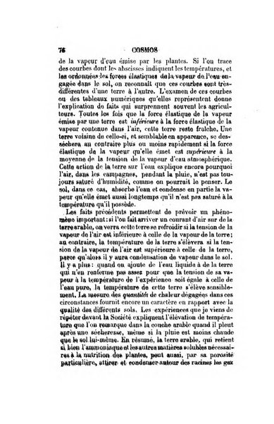 Le cosmos revue encyclopedique hebdomadaire des progres des sciences et de leurs applications aux arts et a l'industrie