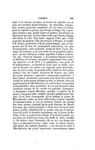 Le cosmos revue encyclopedique hebdomadaire des progres des sciences et de leurs applications aux arts et a l'industrie