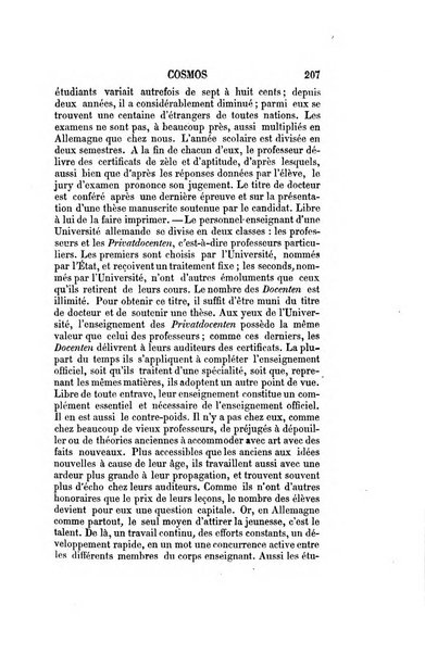 Le cosmos revue encyclopedique hebdomadaire des progres des sciences et de leurs applications aux arts et a l'industrie