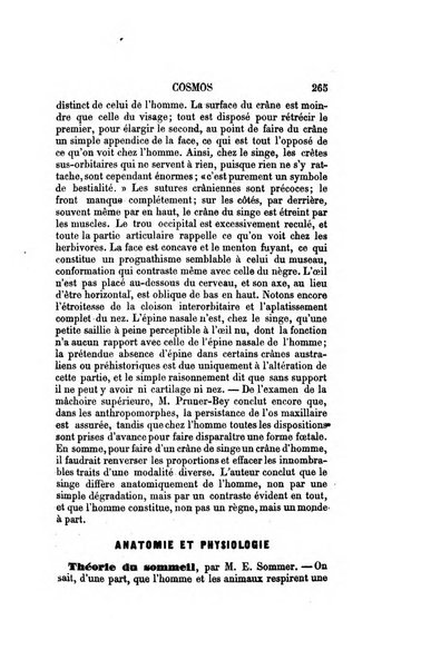 Le cosmos revue encyclopedique hebdomadaire des progres des sciences et de leurs applications aux arts et a l'industrie