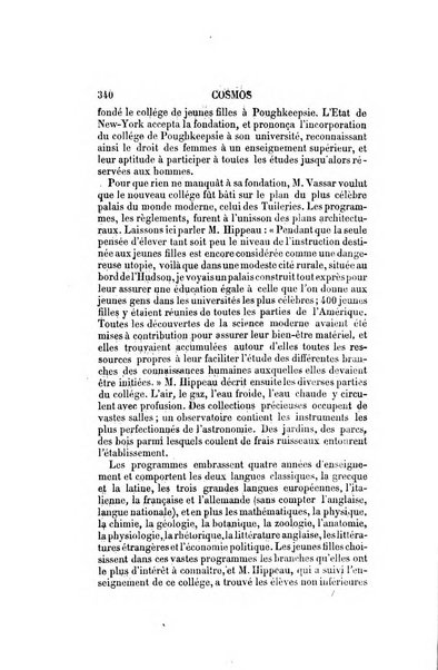 Le cosmos revue encyclopedique hebdomadaire des progres des sciences et de leurs applications aux arts et a l'industrie