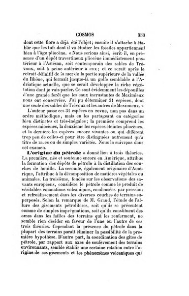 Le cosmos revue encyclopedique hebdomadaire des progres des sciences et de leurs applications aux arts et a l'industrie