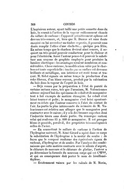 Le cosmos revue encyclopedique hebdomadaire des progres des sciences et de leurs applications aux arts et a l'industrie