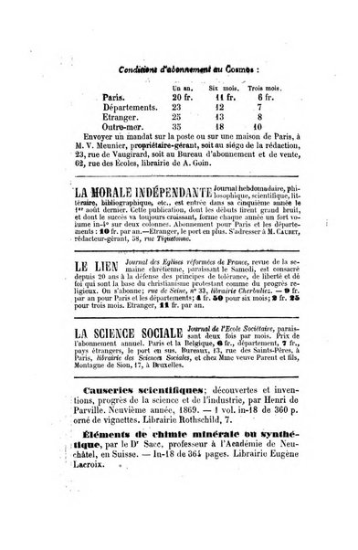 Le cosmos revue encyclopedique hebdomadaire des progres des sciences et de leurs applications aux arts et a l'industrie