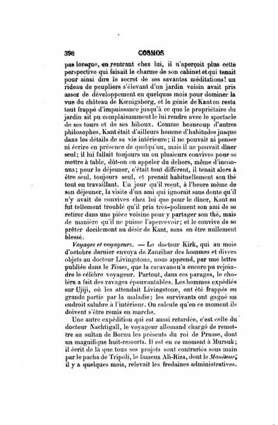 Le cosmos revue encyclopedique hebdomadaire des progres des sciences et de leurs applications aux arts et a l'industrie