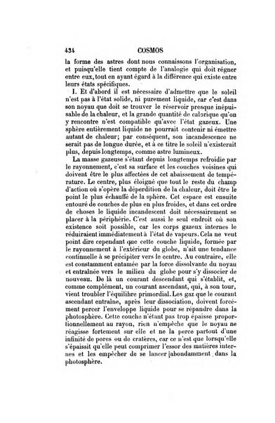 Le cosmos revue encyclopedique hebdomadaire des progres des sciences et de leurs applications aux arts et a l'industrie