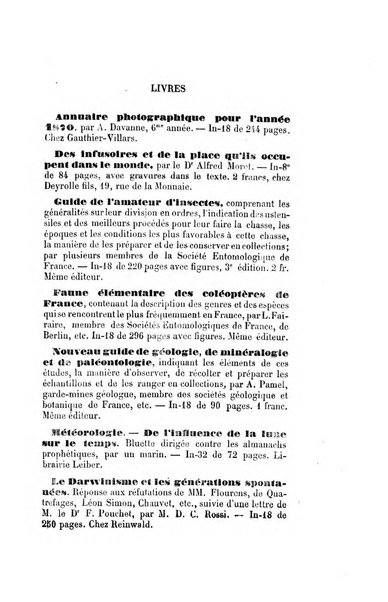 Le cosmos revue encyclopedique hebdomadaire des progres des sciences et de leurs applications aux arts et a l'industrie