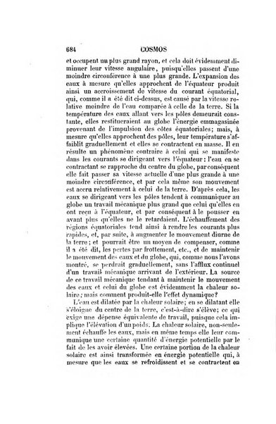 Le cosmos revue encyclopedique hebdomadaire des progres des sciences et de leurs applications aux arts et a l'industrie