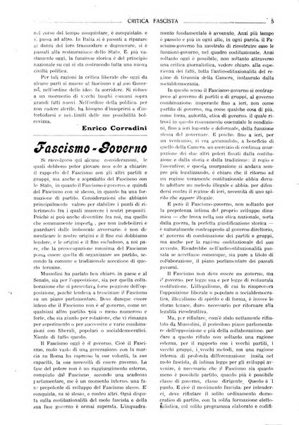 Critica fascista rivista quindicinale del fascismo diretta da Giuseppe Bottai