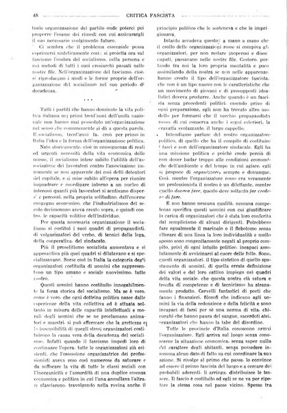 Critica fascista rivista quindicinale del fascismo diretta da Giuseppe Bottai