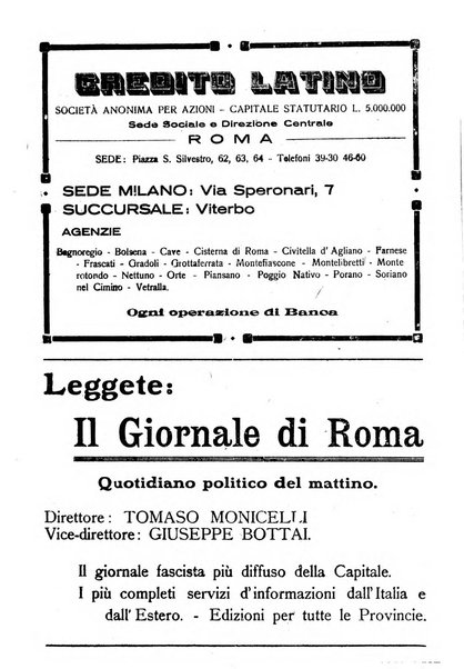 Critica fascista rivista quindicinale del fascismo diretta da Giuseppe Bottai