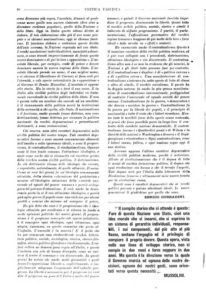 Critica fascista rivista quindicinale del fascismo diretta da Giuseppe Bottai