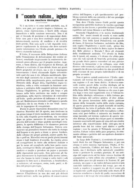 Critica fascista rivista quindicinale del fascismo diretta da Giuseppe Bottai