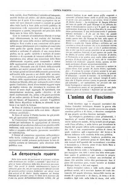 Critica fascista rivista quindicinale del fascismo diretta da Giuseppe Bottai