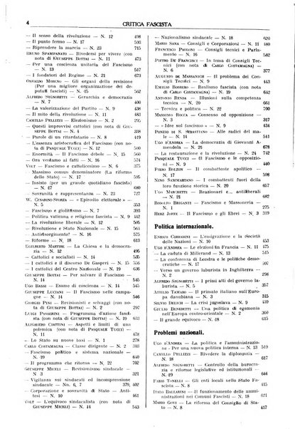 Critica fascista rivista quindicinale del fascismo diretta da Giuseppe Bottai