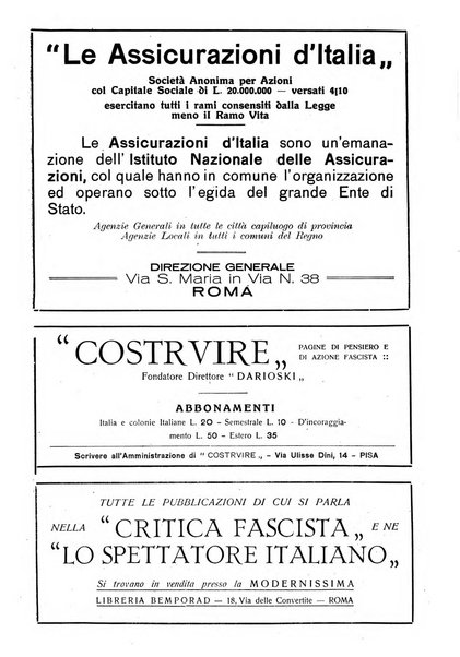 Critica fascista rivista quindicinale del fascismo diretta da Giuseppe Bottai