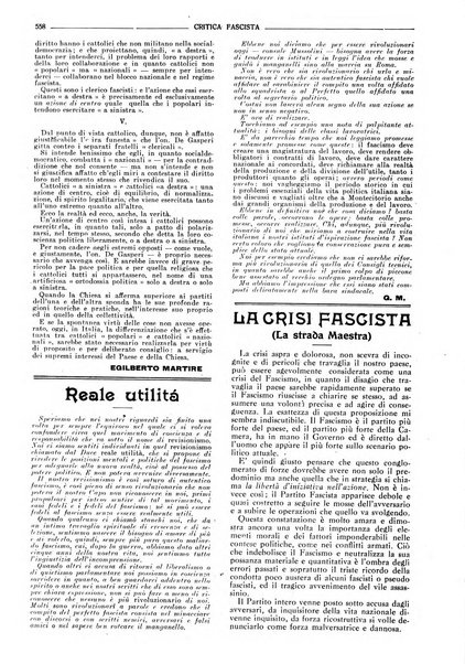 Critica fascista rivista quindicinale del fascismo diretta da Giuseppe Bottai