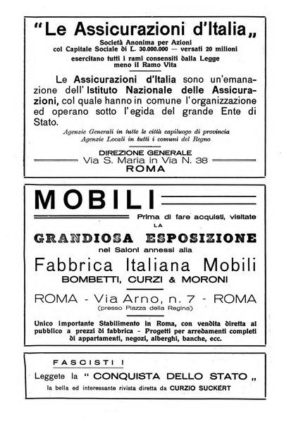 Critica fascista rivista quindicinale del fascismo diretta da Giuseppe Bottai