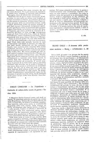 Critica fascista rivista quindicinale del fascismo diretta da Giuseppe Bottai