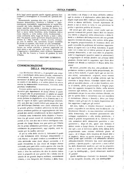 Critica fascista rivista quindicinale del fascismo diretta da Giuseppe Bottai