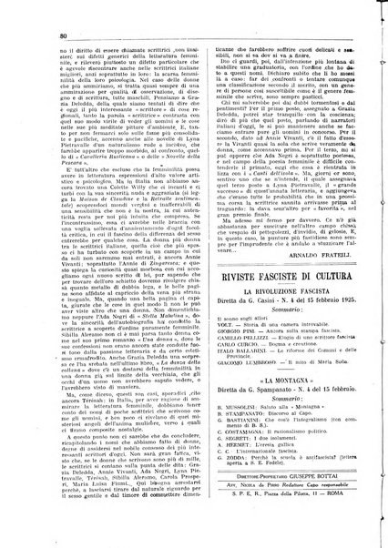 Critica fascista rivista quindicinale del fascismo diretta da Giuseppe Bottai