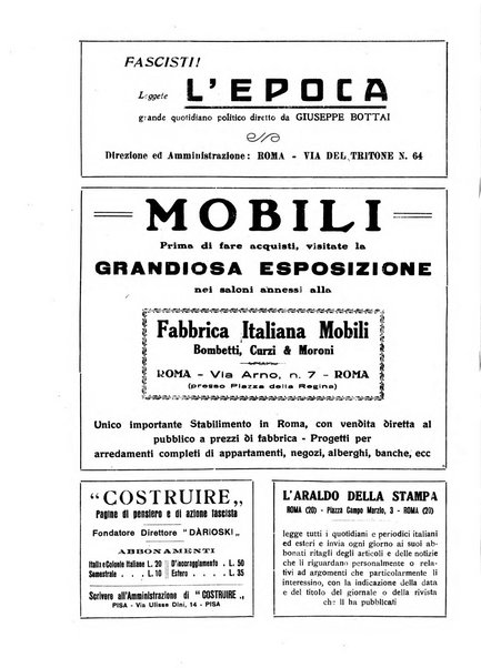 Critica fascista rivista quindicinale del fascismo diretta da Giuseppe Bottai