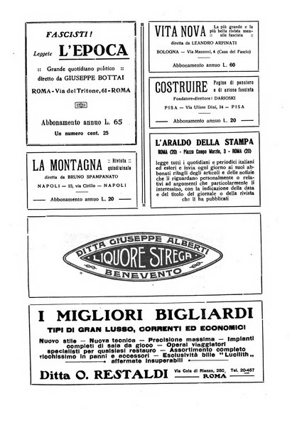 Critica fascista rivista quindicinale del fascismo diretta da Giuseppe Bottai