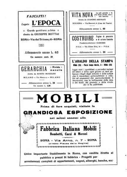 Critica fascista rivista quindicinale del fascismo diretta da Giuseppe Bottai