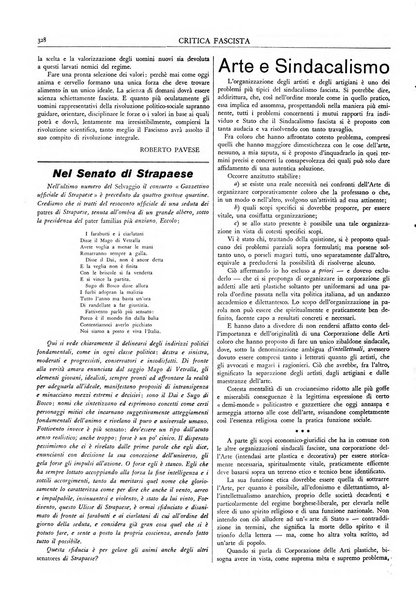 Critica fascista rivista quindicinale del fascismo diretta da Giuseppe Bottai