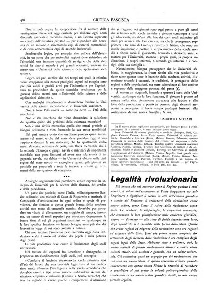 Critica fascista rivista quindicinale del fascismo diretta da Giuseppe Bottai