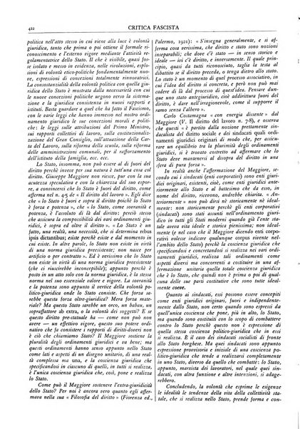 Critica fascista rivista quindicinale del fascismo diretta da Giuseppe Bottai