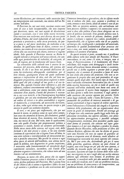 Critica fascista rivista quindicinale del fascismo diretta da Giuseppe Bottai