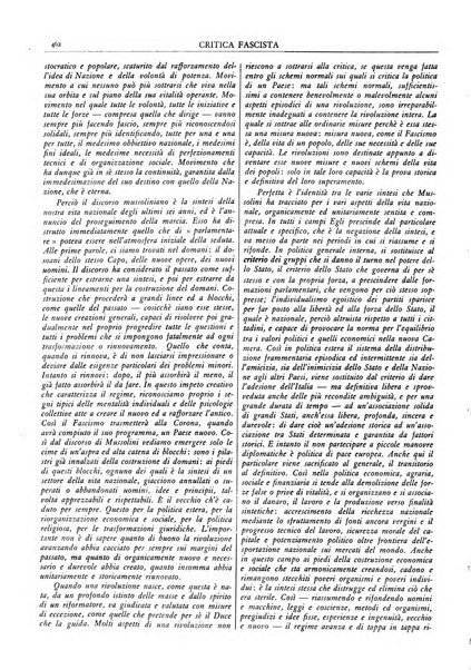 Critica fascista rivista quindicinale del fascismo diretta da Giuseppe Bottai