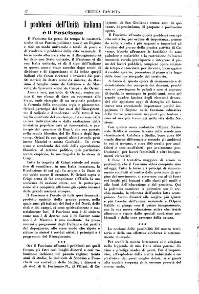 Critica fascista rivista quindicinale del fascismo diretta da Giuseppe Bottai