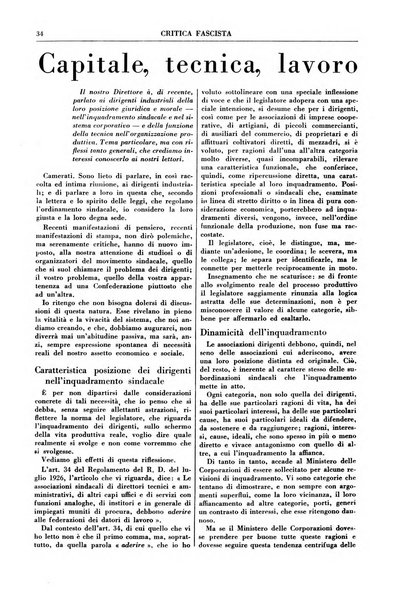 Critica fascista rivista quindicinale del fascismo diretta da Giuseppe Bottai