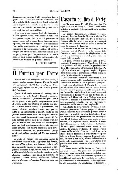 Critica fascista rivista quindicinale del fascismo diretta da Giuseppe Bottai