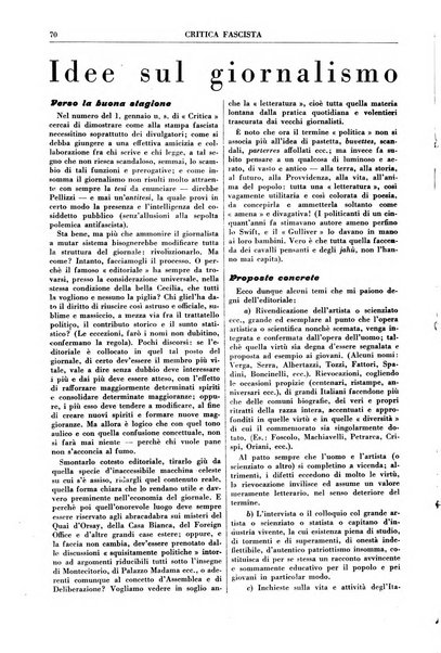 Critica fascista rivista quindicinale del fascismo diretta da Giuseppe Bottai