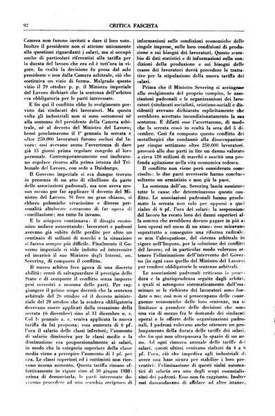 Critica fascista rivista quindicinale del fascismo diretta da Giuseppe Bottai